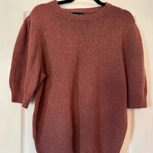 Adrienne Vittadini Dusty Pink Crew Neck Sweater